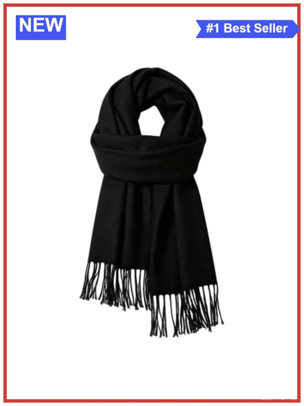 Women's Lightweight Tassel Scarf Shawl Wrap 100% Polyester Oversized